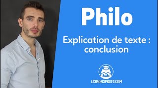 Explication de texte  conclusion  Philosophie  Terminale  Les Bons Profs [upl. by Merth]