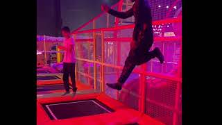 Trampoline park in Gurgaon  Zooper trampoline park video for kids  ElinaViraaj [upl. by Steen]