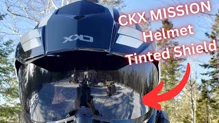 CKX Mission Helmet Tinted Shield Visor Install How To Review [upl. by Aened358]