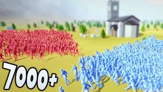 7000 MAN BATTLE Totally Accurate Battle Simulator  TABS [upl. by Domineca]