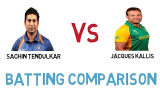 Sachin Tendulkar VS Jacques Kallis Batting Comparison 2020 ODI Test and T20 [upl. by Hurff204]