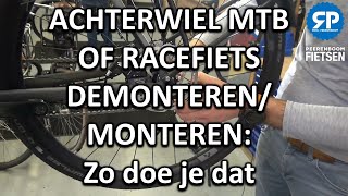 ACHTERWIEL MTB OF RACEFIETS DEMONTERENMONTEREN Zo doe je dat [upl. by Reinnej435]