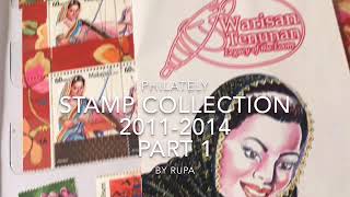 Philately my stamp collection Malaysia part1 [upl. by Neellek]