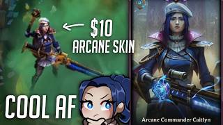 Getting paid 500 to play NEW CAITLYN SKIN from ARCANE [upl. by Ydolem]