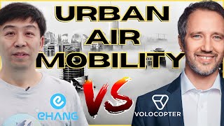 Ehang VS Volocopter  Air Taxis Race for the Urban Air Mobility Market [upl. by Settle923]