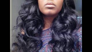 get some BIG CURLS in your hair girl flexi rods on my brazilian wavy [upl. by Sadoc]