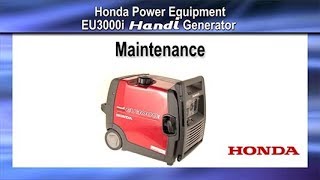 EU3000i Handi Generator Maintenance [upl. by Sirraj242]