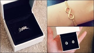 Jewellery Haul HampM Pandora amp Swarovski  Kat Horrocks [upl. by Alleroif467]