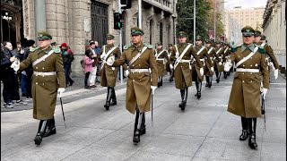 Orfeón Nacional de Carabineros de Chile 2024  DESPLAZAMIENTO Cambio de Guardia 4KHD [upl. by Ibor]