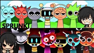 BRINCANDO COM OS SPRUNKI DO BEM E DO MAL ROBLOX [upl. by Teyugn200]