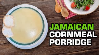 Jamaican Cornmeal Porridge with Green banana and Plantain [upl. by Adlemy]