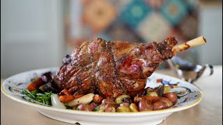 Roasted Leg of Lamb – Bruno Albouze [upl. by Baron]