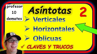 Asíntotas verticales horizontales y oblicuas 🔝 Ejercicios resueltos Bachillerato [upl. by Terry]