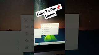 How To Pin Unpin Taskbar In Windows [upl. by Aneloj918]