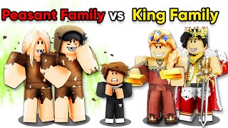 PEASANT Family vs KING Family Brookhaven RP [upl. by Eylrahc]