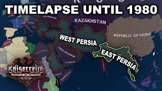 HOI4 Kaiserreich Persian Empire 40 Years RussoPersian War Timelapse [upl. by Nosinned293]