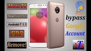 Moto E4 XT1762 Frp Remove 100 work nougat 711 2018 [upl. by Frentz]