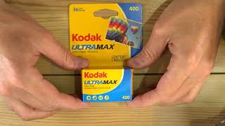 Kodak UltraMax 400 C41 Color Negative 35mm Film Unboxing Loading and Photos [upl. by Leban]