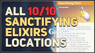 All 10 Sanctifying Elixirs Locations Genshin Impact [upl. by Hyo]