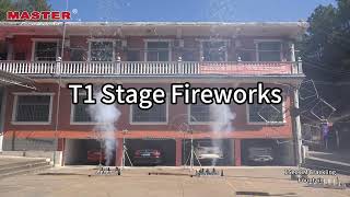 1Sec8M Crackling Fountain T1 StageFireworks fireworks [upl. by Ennaer]