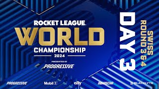 Rocket League World Championship 2024  Day 3  Swiss Round 3 amp 4 [upl. by Susette306]