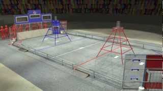 2013 FIRST Robotics Competition  Kickoff Broadcast  Video 10 of 11 Ultimate Ascent Game Animation [upl. by Birck233]