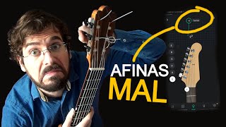 Cómo AFINAR LA GUITARRA con un AFINADOR tutorial completo paso a paso guitarreglos [upl. by Corel]