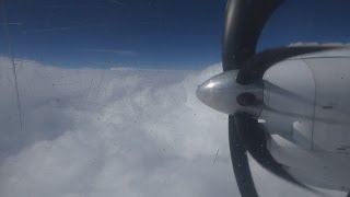 FullHD Flight GenevaToulouse Darwin Airline Saab 2000 [upl. by Horwath382]