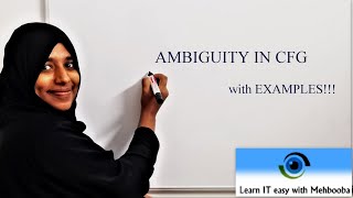 COMPILER DESIGN LECTURE 10 Ambiguity in CFG [upl. by Devaj694]