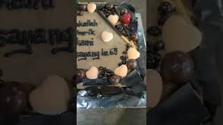 browniestartdecoration brownieskariangaubalikpapan birthdaycake [upl. by Jaala]