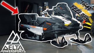 2021 SkiDoo Skandic 600 EFI With Linq Accessories Full Walk Around and Test Drive [upl. by Swerdna]