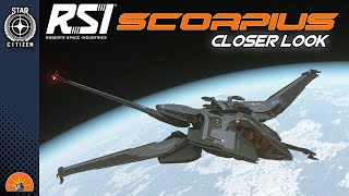 Star Citizen RSI Scorpius Closer Look [upl. by Lanfri502]