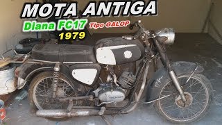 Moto antiga do meu Pai  Diana FC17 Tipo Galop 1970  Fausto de Carvalho Sangalhos FAMEL Restauro [upl. by Naehgem]