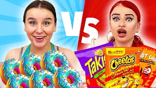 EXTREM SÜßES 🍭 vs EXTREM SCHARFES 🌶️ 🥵 Challenge  Celina [upl. by Walden]