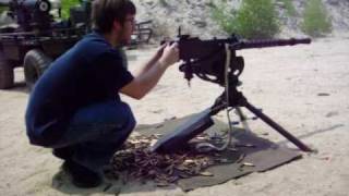 Browning 30 Cal Machine Gun Model 1919 Full Auto [upl. by Eanerb540]