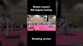 Our esteemed Master Lynne’s 8th degree testingtaekwondo testing karate martialarts fitness [upl. by Oremoh]