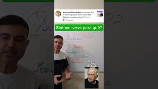 SINTAXE serve para quê português sintaxe enem linguaportuguesa portuguesparaconcursos dicas [upl. by Norahs]