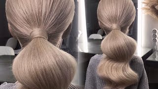 Как перекрыть резинку волосамиHow to hide a hair tie with your hairTutorialUpdo [upl. by Gnilrad]