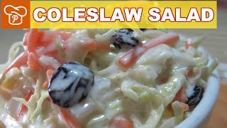 How to Make Creamy Coleslaw Salad  Pinoy Easy Recipes [upl. by Togram368]