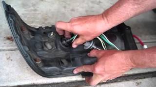 1993 Toyota Corolla rear light harness replacement and bulbs [upl. by Annaynek292]