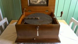 10 airs on a duplex 11 inch Polyphon music box part 4 [upl. by Aiclid195]