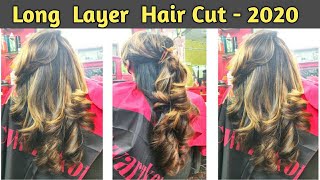 Long Layered Hair cut Tutorial in Hindi  How to cut Long Layer Haircut 2020 Rohit Haircut Tutorial [upl. by Taft]