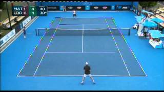 AO Playoff highlights Marinko Matosevic v Michael Look [upl. by Ailana148]