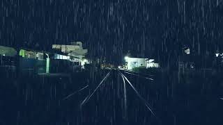 Instant Sleep with Heavy Rain that beats insomnia at Night [upl. by Narba]