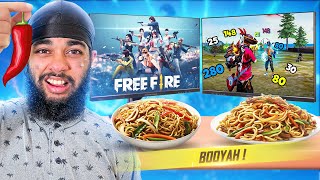 CHAPATI YOU LOSE FREE FIRE YOU EAT WORLDS SPICIEST NOODLES CHALLENGE [upl. by Eerahc96]