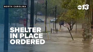 ALL ROADS CLOSED Western North Carolina closures include Interstate 26 [upl. by Tymothy]