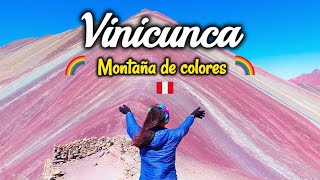 The Rainbow Mountain in Peru Mountain of 7 Colors  Vinicunca [upl. by Pembroke692]