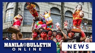 Devotees attend mass for the feast of Sto Niño De Tondo [upl. by Assirol]