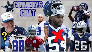 COWBOYS CHAT âœ­ TRAINING CAMP WEEK 1 RECAP ðŸ”¥ Sam Williams TEARS ACL Lamb HOLDOUT Daks CONTRACT [upl. by Adelle]