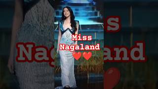 Ruopfuzhano Whiso evening gown ✨❤️ missuniverseindia2024 pageant nagaland shorts trending [upl. by Kcirtemed]